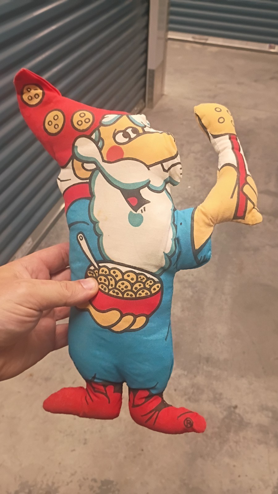 Vintage 1970’s Cookie Crisp Cereal Wizard Plush Advertising Cloth Pillow Doll