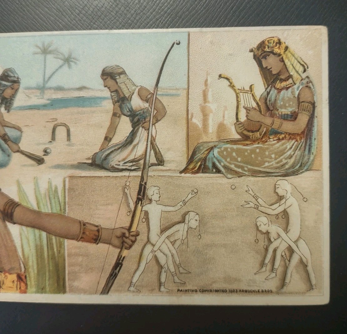 Arbuckles Ariosa Coffee Advertising Trade Card Egypt #45 1893 Nations Series
