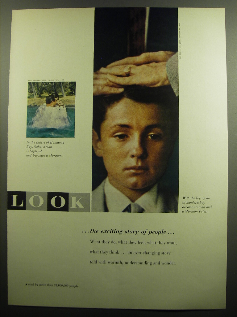 1958 Look Magazine Ad – The exciting story of people