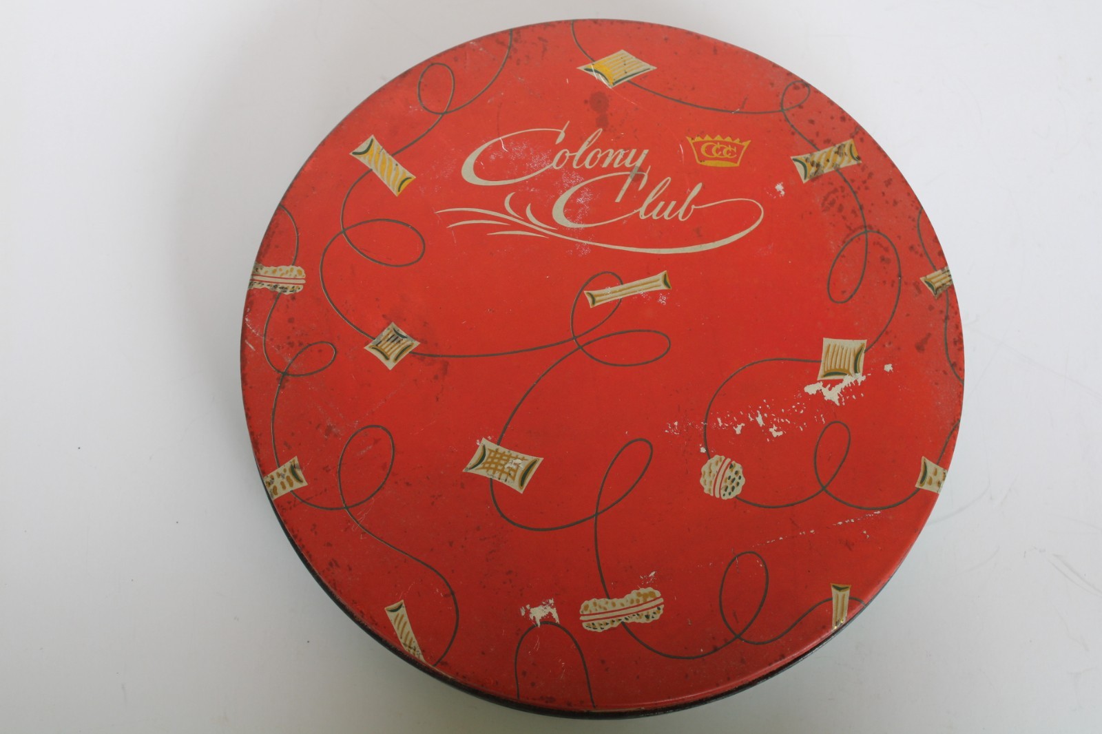 Vintage 1930’s Colony Club Women’s Society Club Candy / Nut Tin