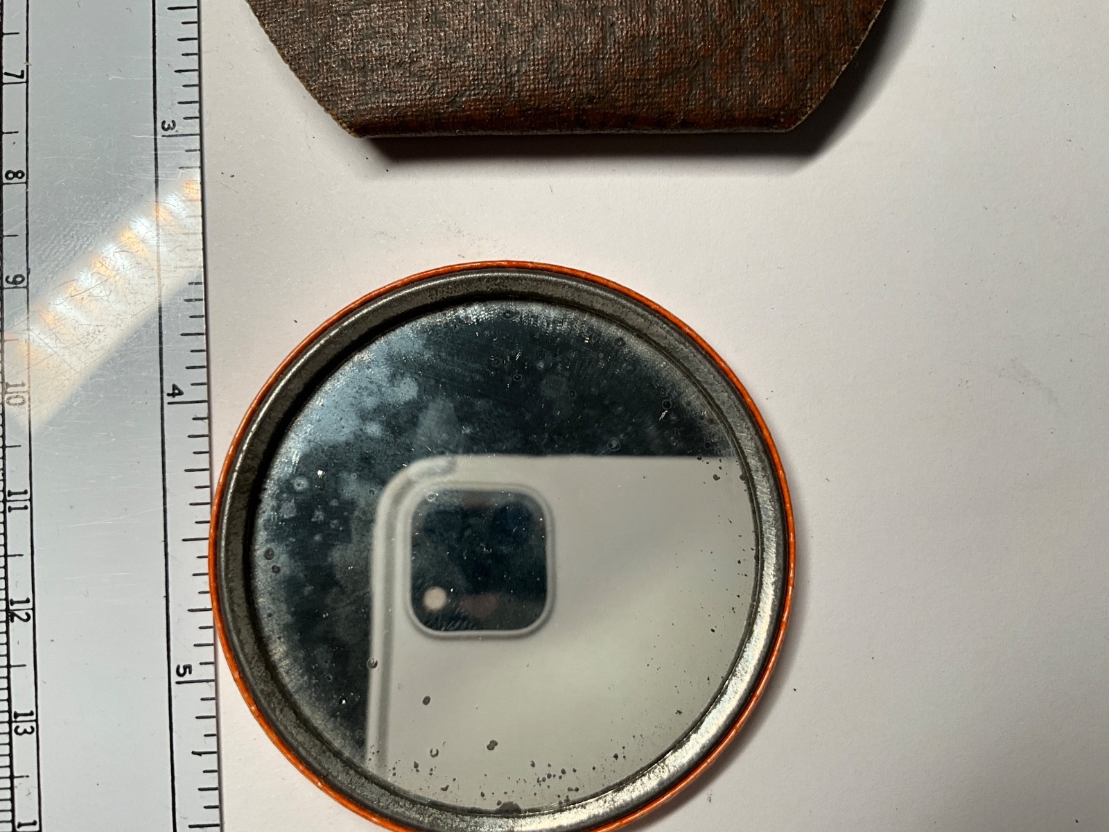 Case & OVB Hibbard Spencer Bartlett Hardware Pocket Mirror Celluloid Chicago