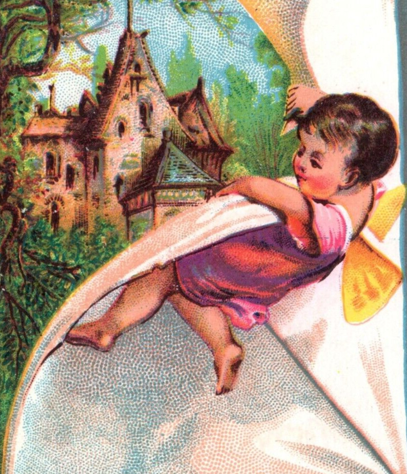 1880s C.L. Jones Tulip Soap Fantasy Adorable Fairy F142