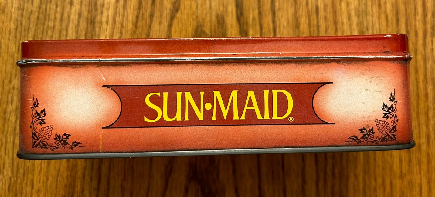 Vintage Sun-Maid Raisins Collector’s Tin 1988