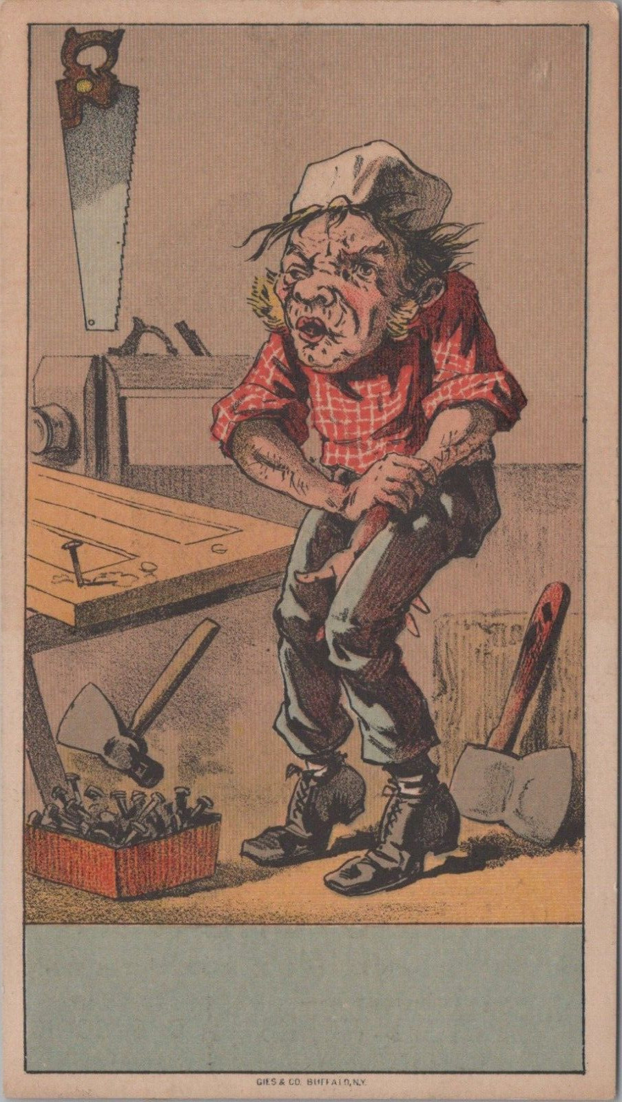 Sterling Sill Stove Works Rochester NY Humor Workman Workshop Woodworking MPV1