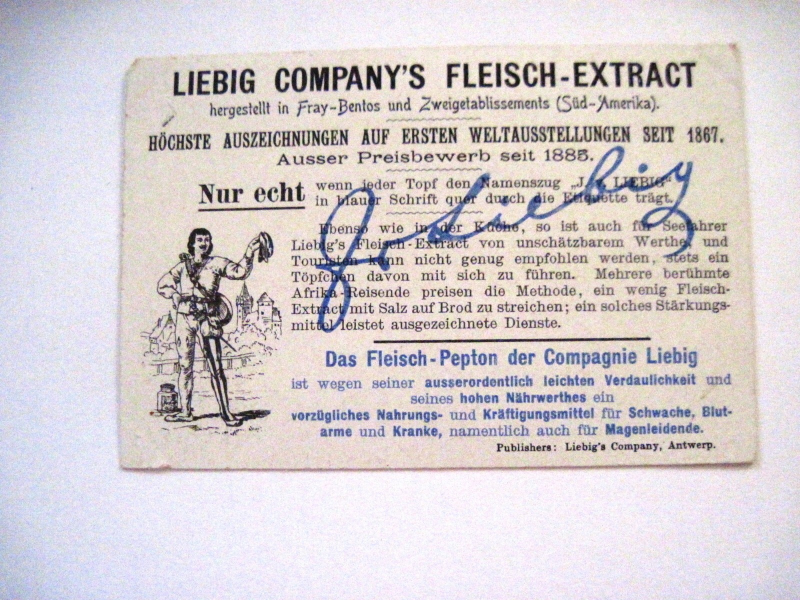 1897 Trade Card Set – Liebig’s Fleisch-Extract – Popular Songs III- S505 *