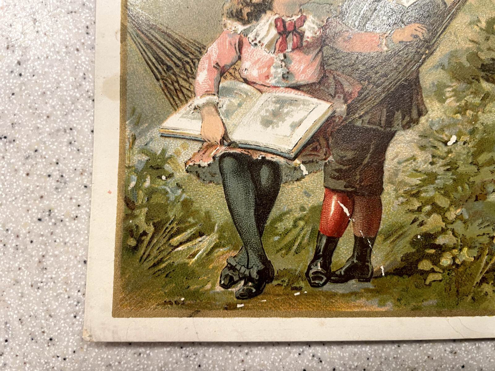 Antique Woolson Spice Co. Lion Coffee Midsummer Greeting Ad Card – Buford