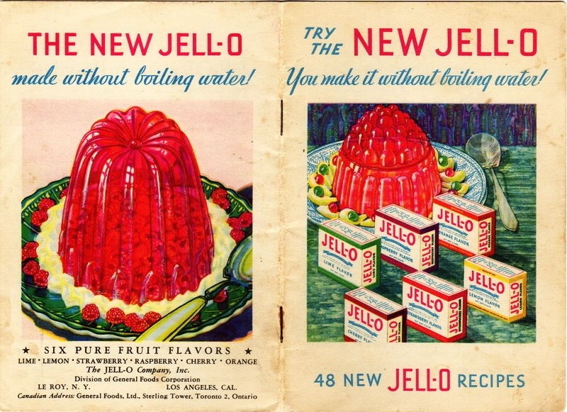 Vintage Jello Dessert Booklet 1932, “Try The NEW JELL-O” great colored images