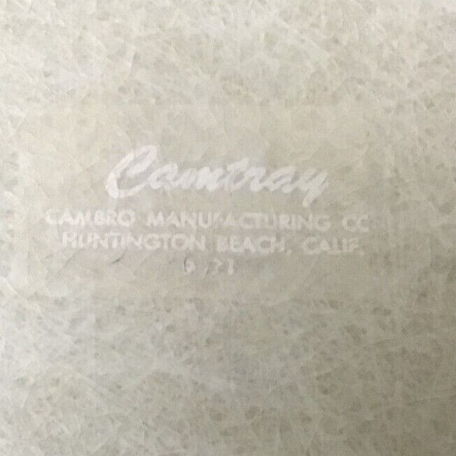 Pair Vintage Tropicana Village 18″ Camtray Cambro Advertising Fiberglass 710A