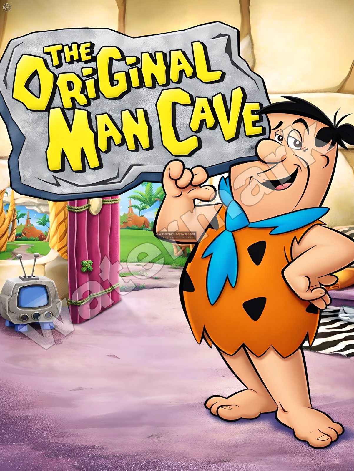 The origanal Man Cave Flintstones Metal Sign 9″ x 12″ or 12″ x 16″