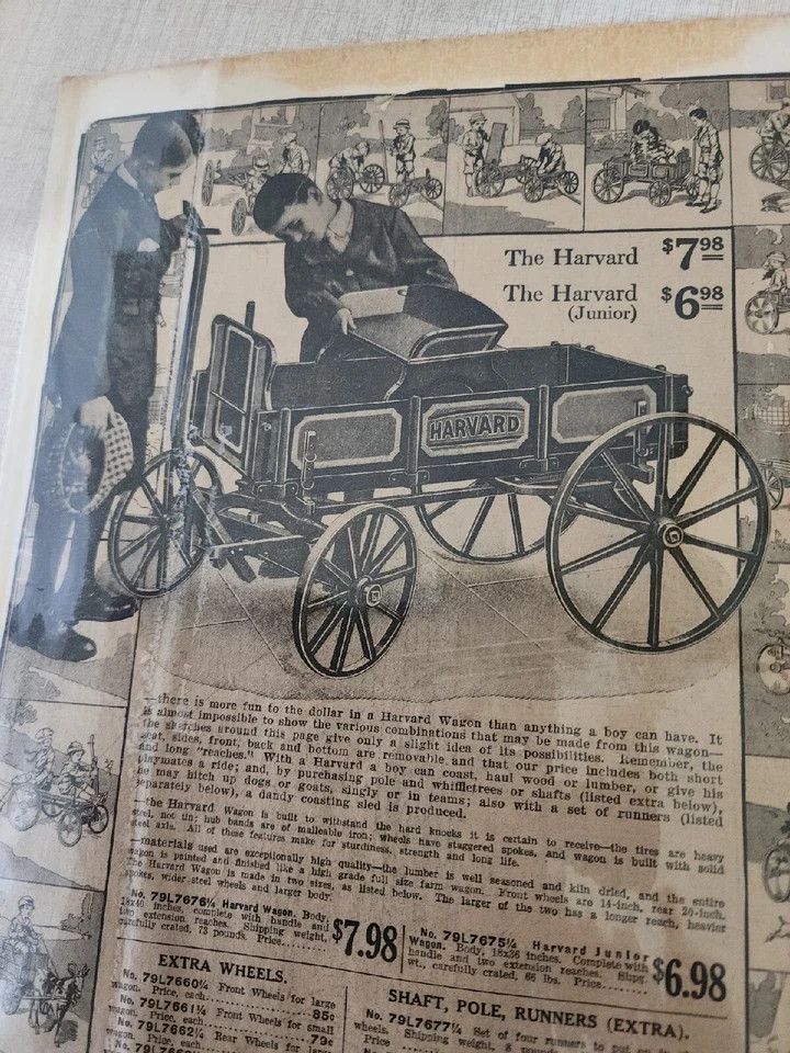 Vintage 1910s-1920s Newspaper Print Ads Kids Toys Lot of 3 Clippings