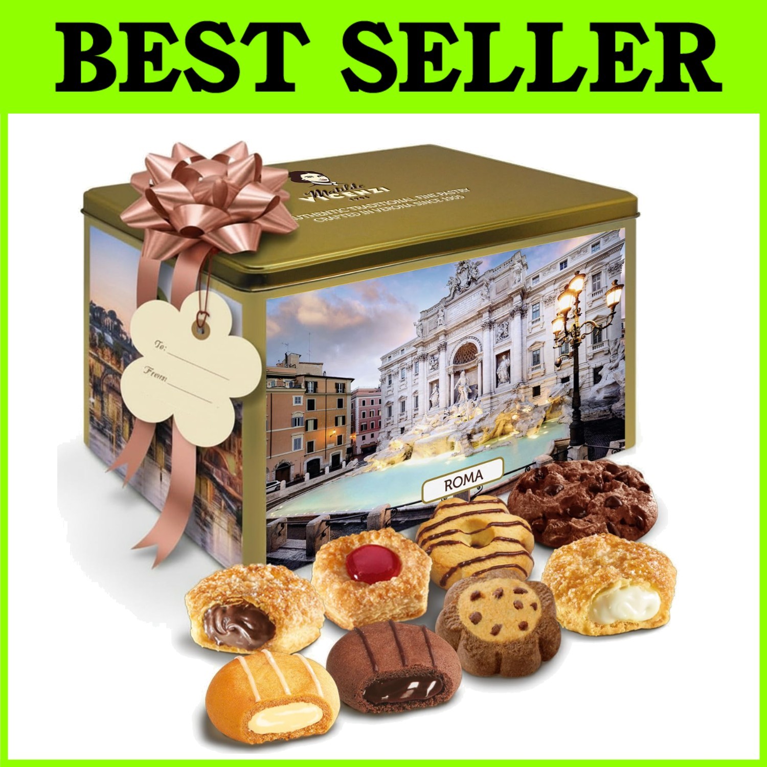 Matilde Vicenzi Roma Tin – European Pastries & Shortbread