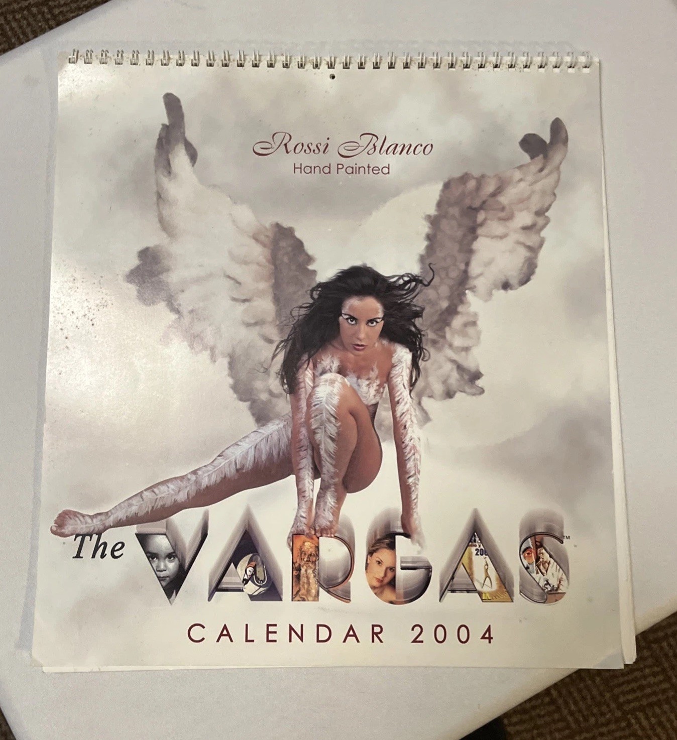 Vintage 2004 Diva Sexy Woman Goddess Rossi Blanco Body Paint Pinup Calendar