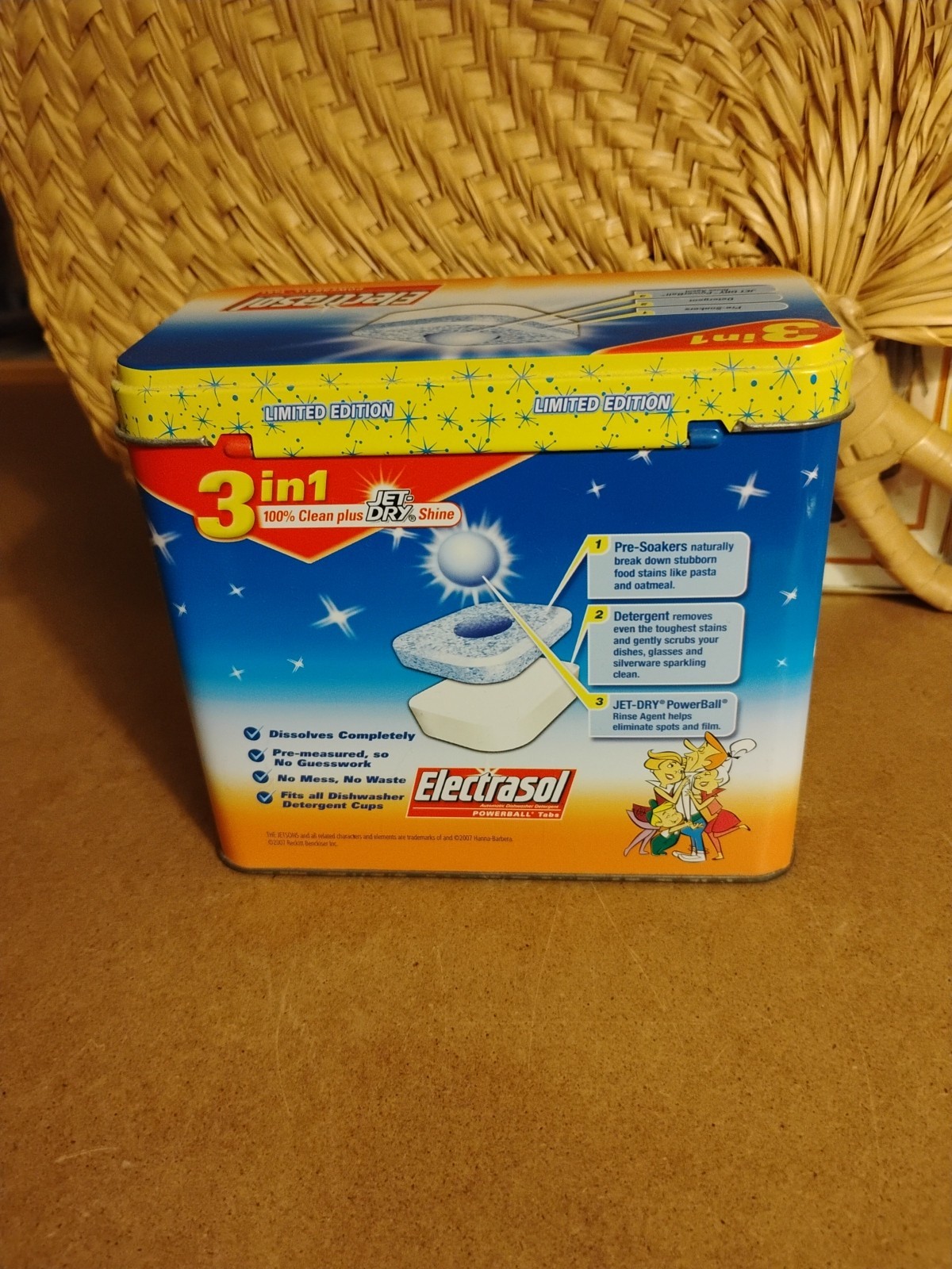 Electrasol George Jetson Limited Edition Tin Container Box Collectible Empty