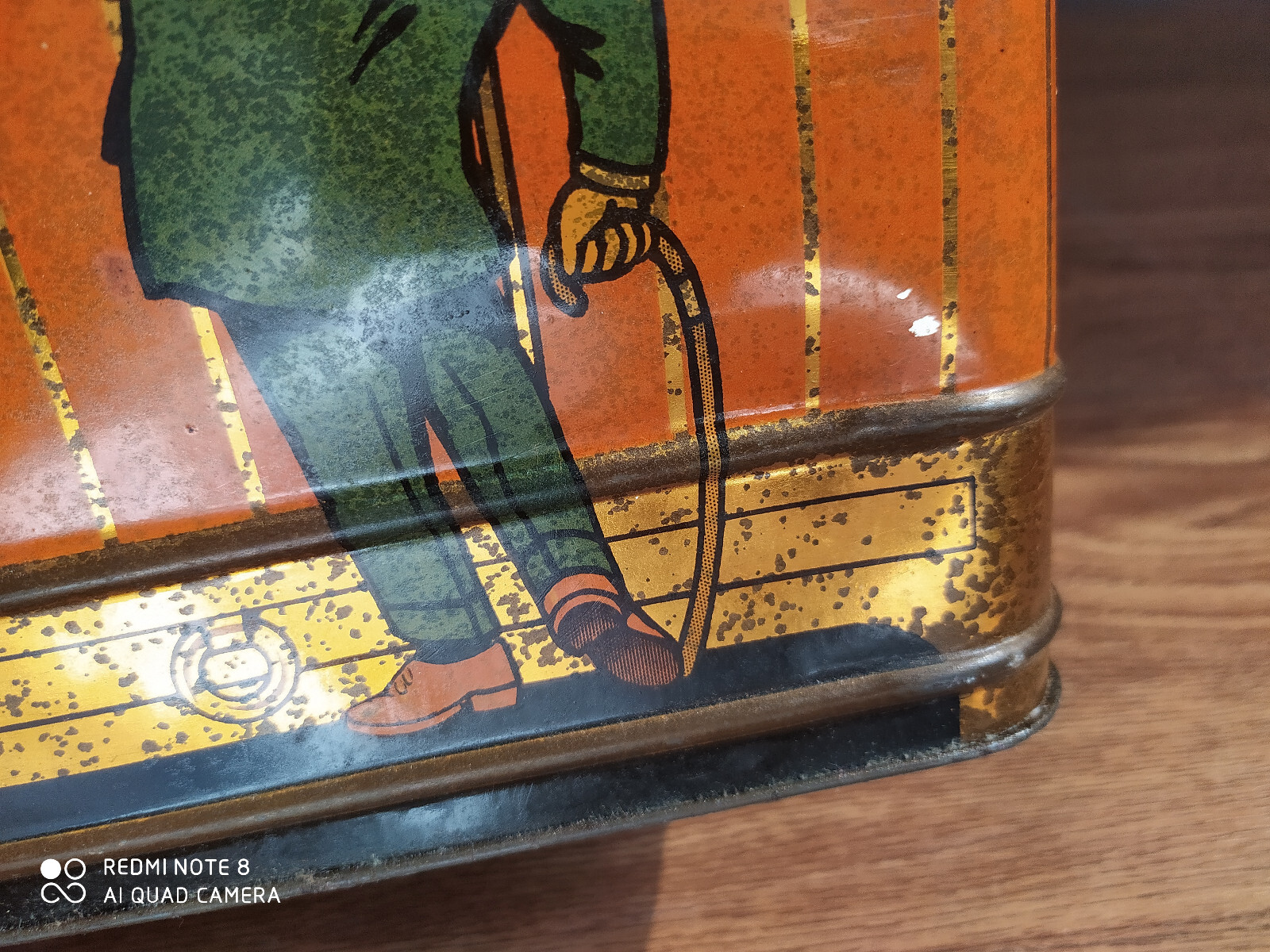 Rare vintage SHARP’S SUPER-KREEM TOFFEE huge 13 inches advertising tin box.