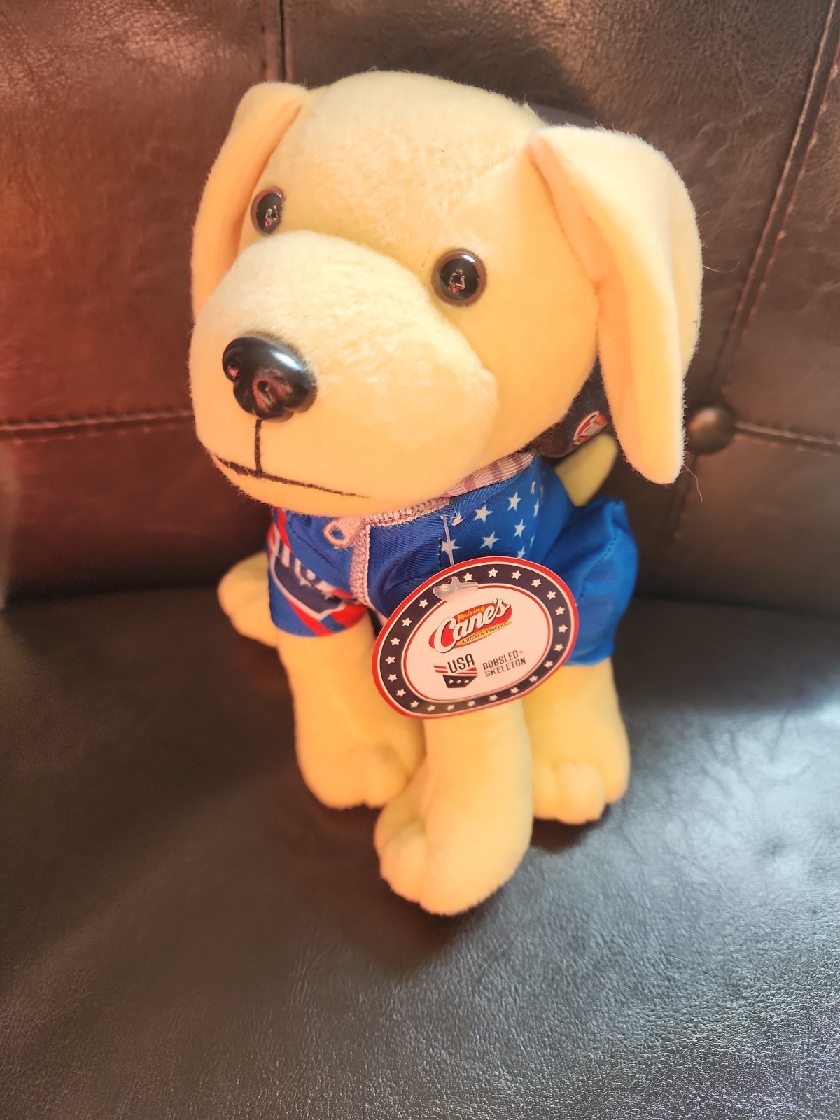 Raising Canes Limited Edition USA BOBSLED Plush Puppy
