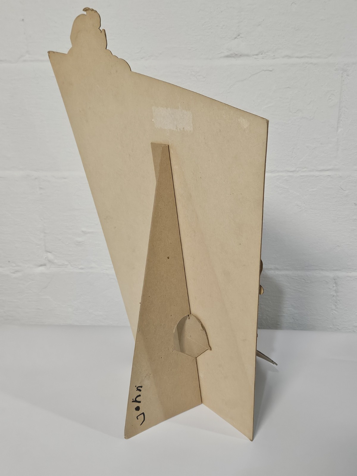 Very Rare Mid-Century Usinger’s Sausage Milwaukee Cardboard Easel Ad Sign