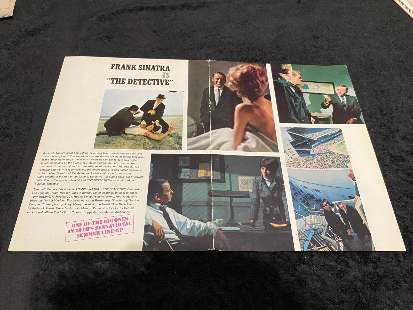FRANK SINATRA in THE DETECTIVE 1968 ad Lee Remick, Jacqueline Bisset, Duvall