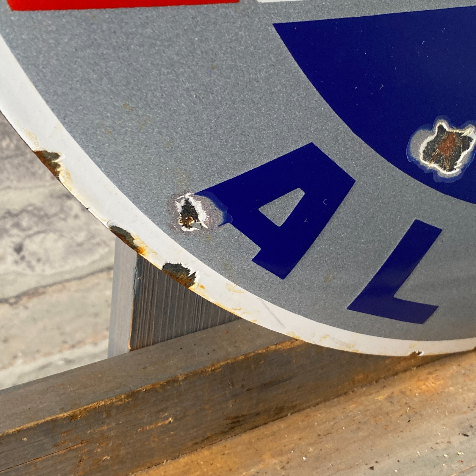 RENAULT ALPINE – Enamel Sign – Ø 50cm (19.7″) – Collector Workshop Large Signage