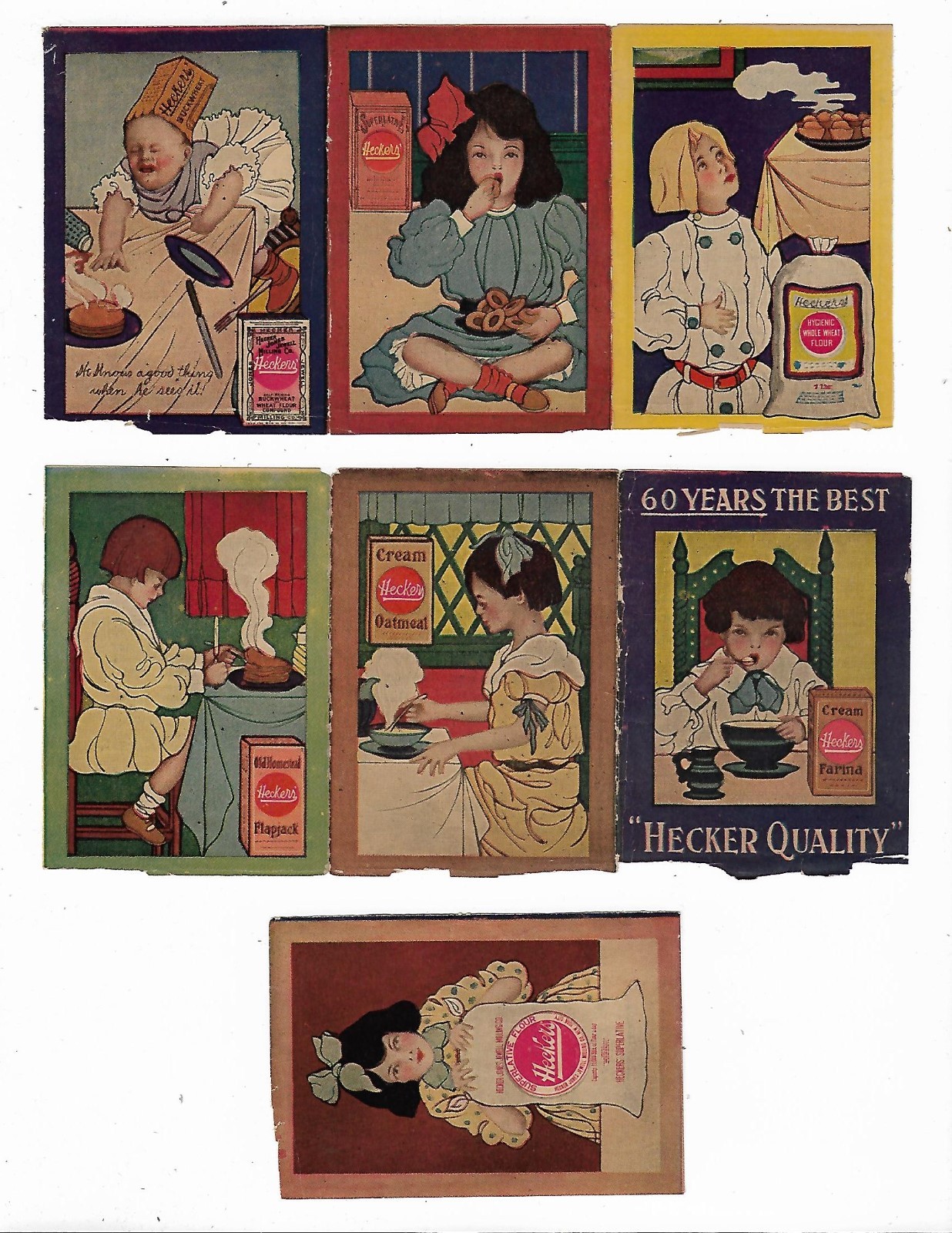 Old Advertising Hecker’s Flour Brochure Hecker Jones Jewell Milling Co New York