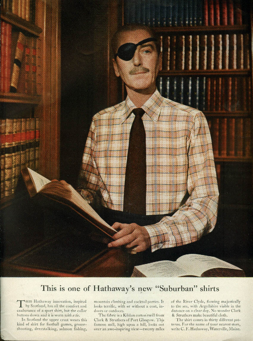 This is one of Hathaway’s new Suburban shirts ad 1956