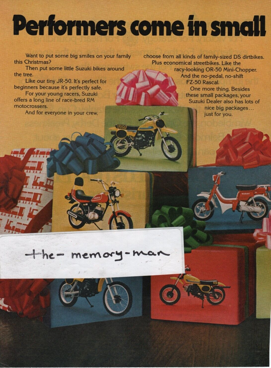 1980 Suzuki Bikes 1979 Picture Print Ad 2 Page Clipping Viceroy Rich Lights ad