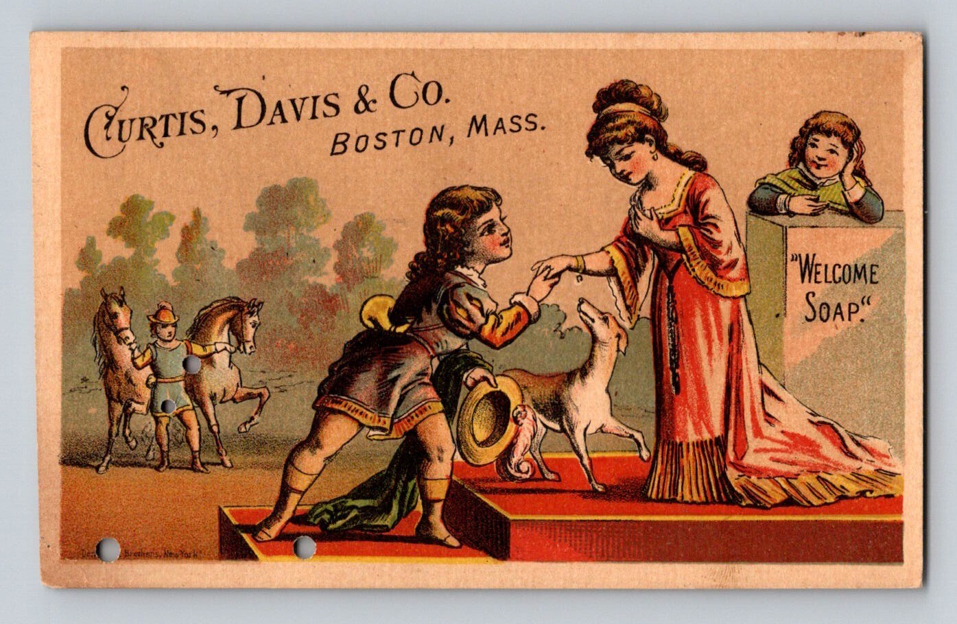 Curtis Davis Co Welcome Soap Wealthy People Dog P364
