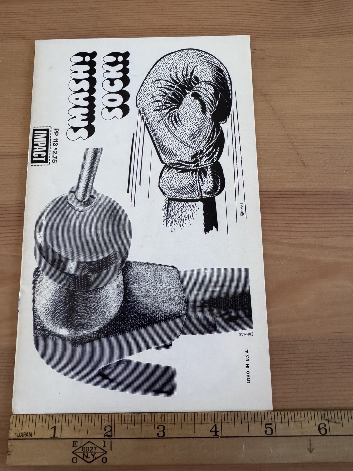 Harry Volk PASTE POT & SCISSORS – IMPACT – #PP113 (1968) NEWSPAPER ADVERTISING