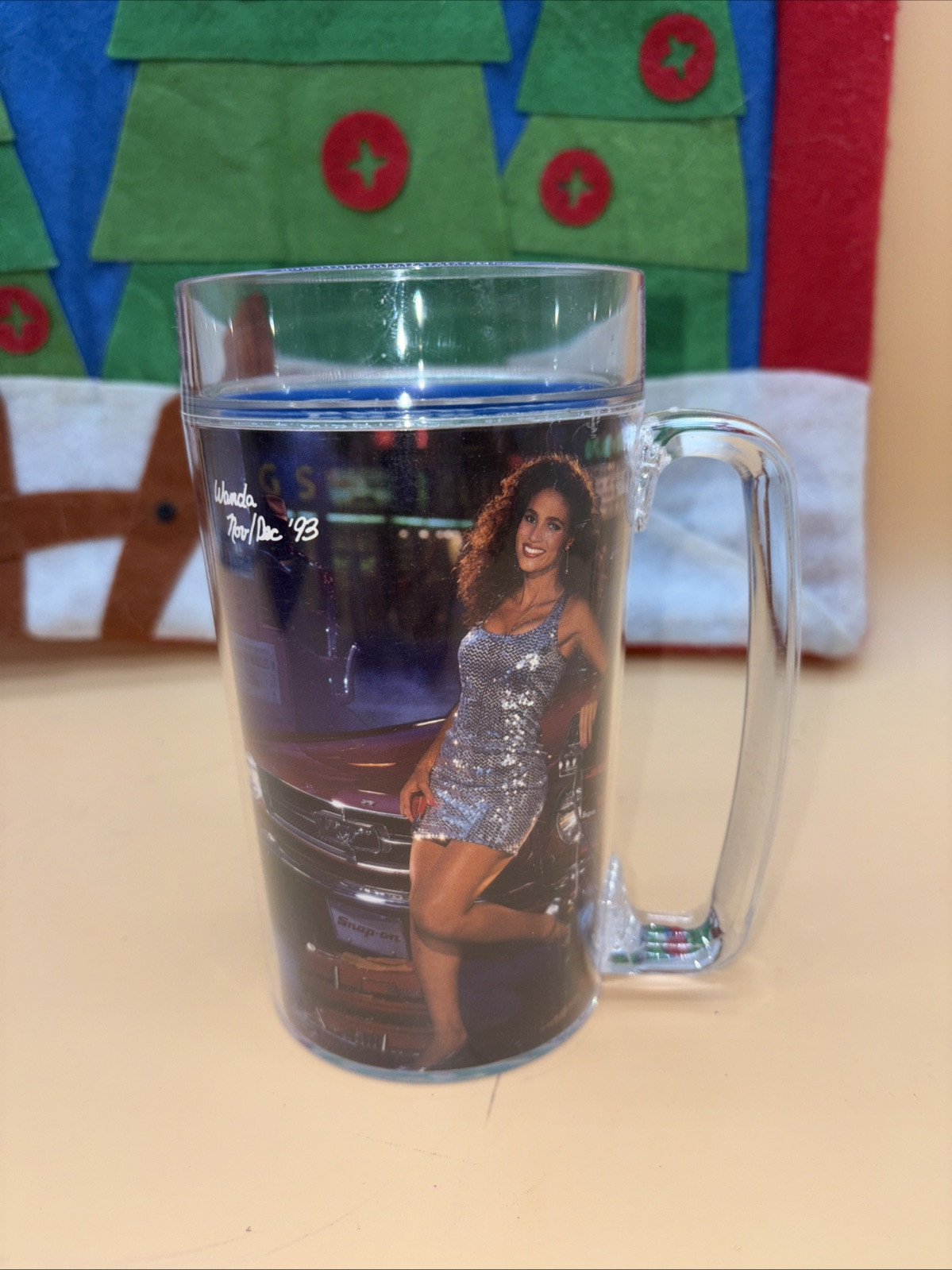 SNAP-ON TOOLS Plastic Toolmate Edition Pinup Thermo Serv Mug Wanda NOV/DEC 1993