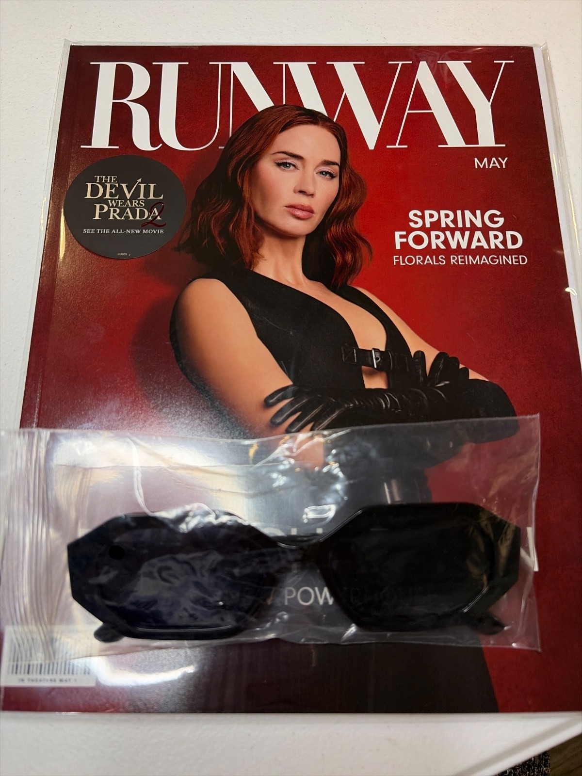 Mint Condition Special Edition Devil Wears Prada 2 Runway Magazine & Sunglasses