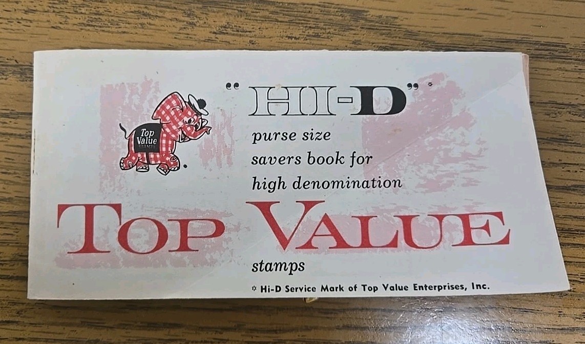 Vintage 1963 Top Value Enterprises Hi-D Purse Size Stamp Savers Book