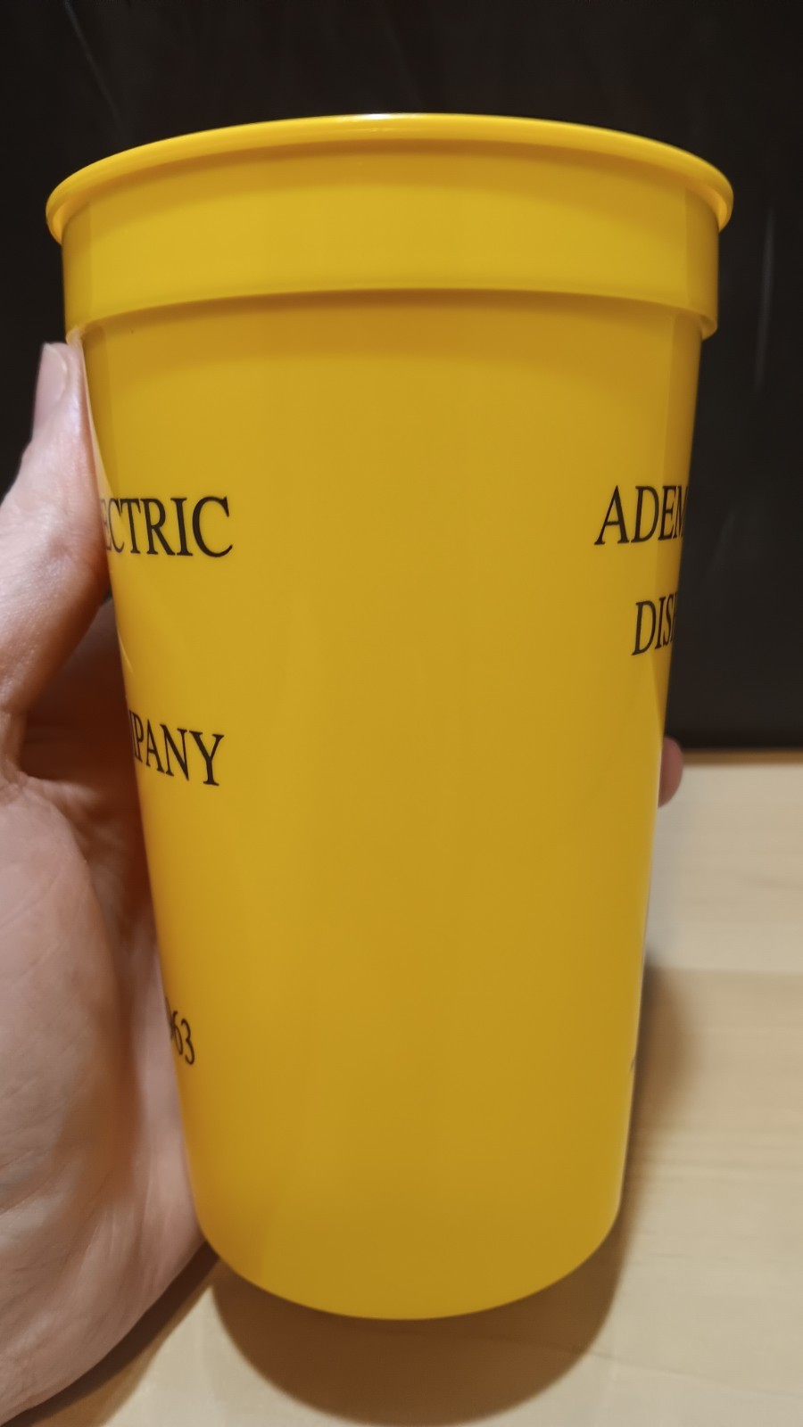 Hartley Electric & Alarm Co Sims NC Ademco Security Dish Network Advertising Cup