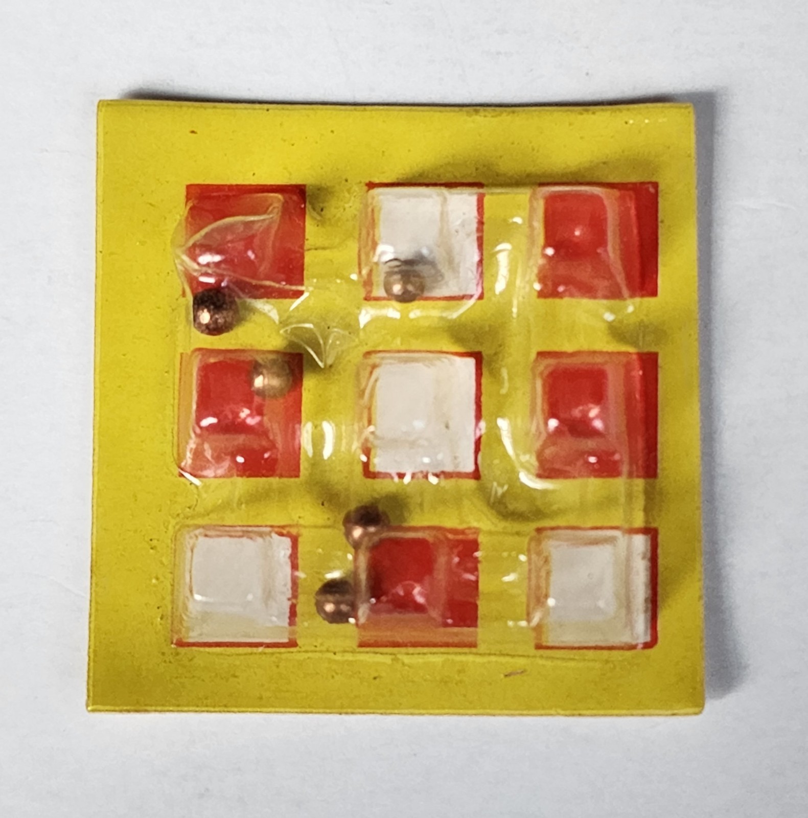1974 Vintage A Maze Puzzle Premium Cracker Jack Prize Toy 5 Ball Puzzle