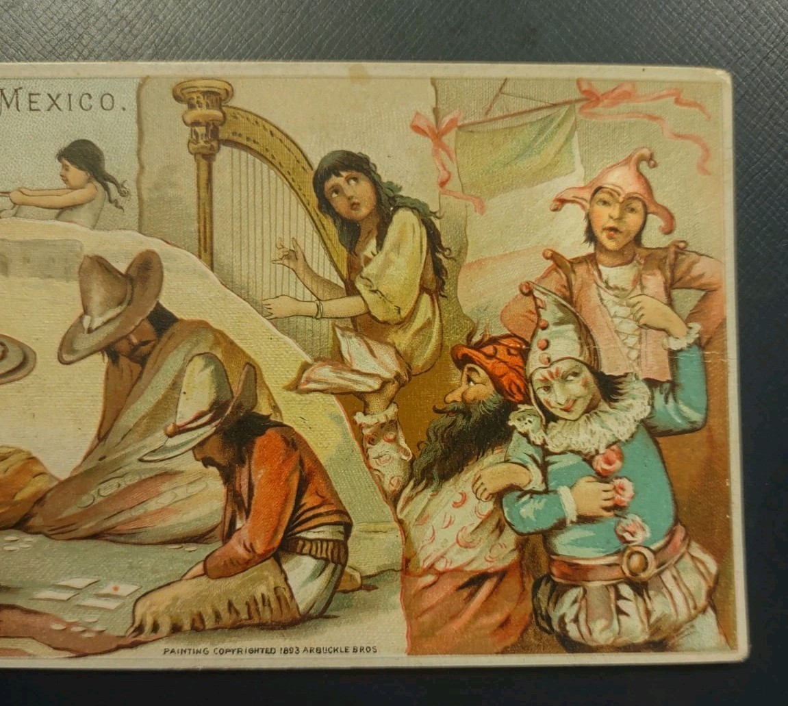 Arbuckles Ariosa Coffee Advertising Trade Card Mexico #30 1893 Nations Series