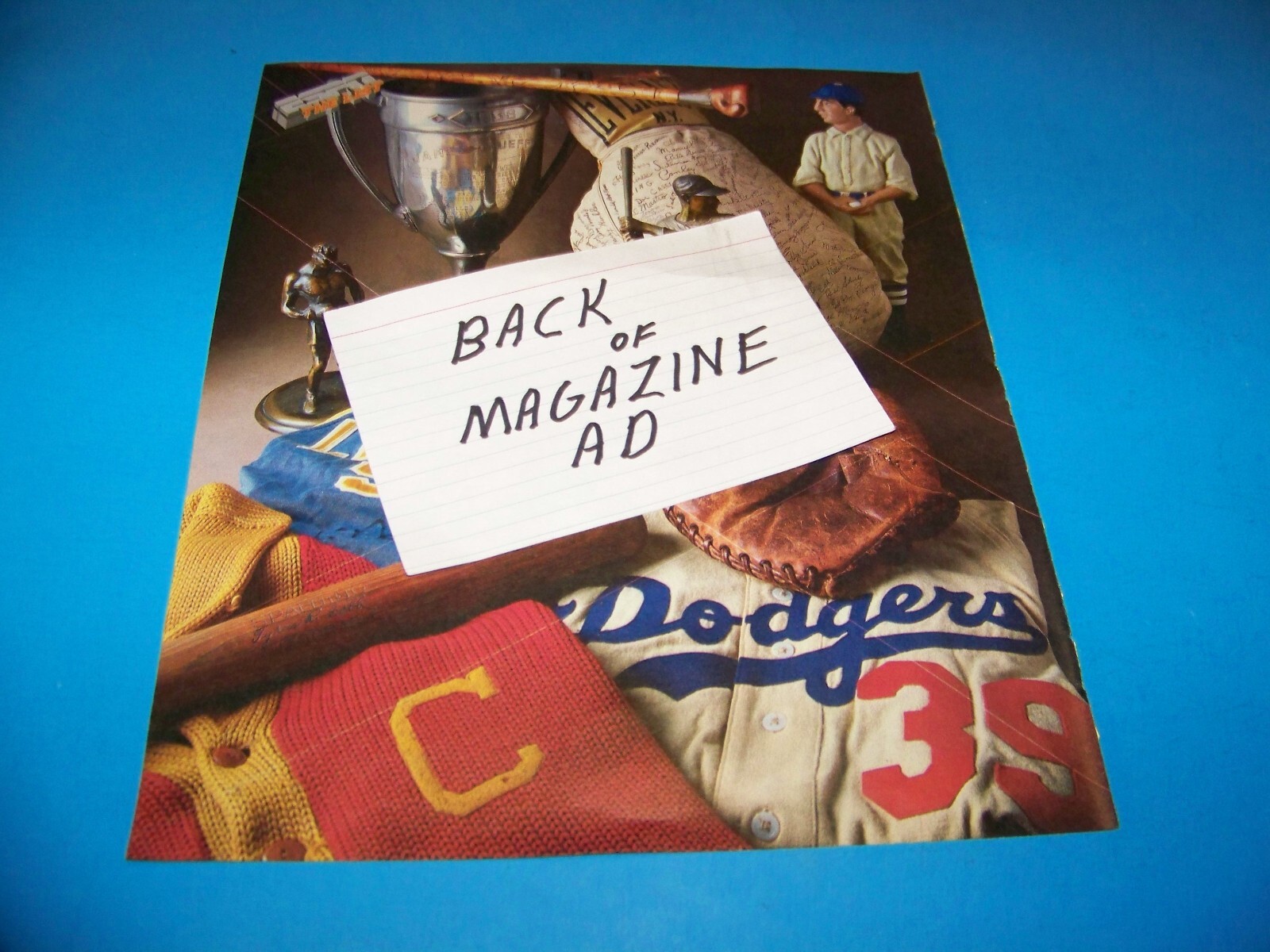 PlayStation 2 “MLB” Original Print Ad From Magazine 2001