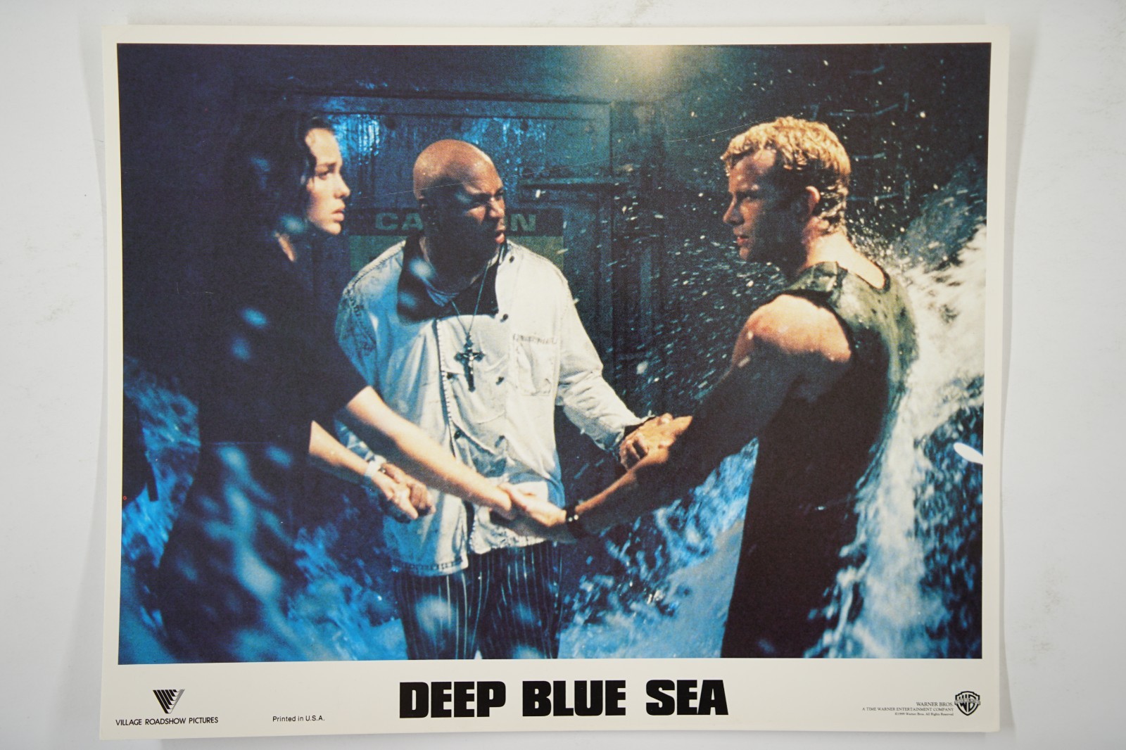 DEEP BLUE SEA Orig. Lot Set of 6 14×11” Movie Lobby Cards 1999 THOMAS JANE SHARK
