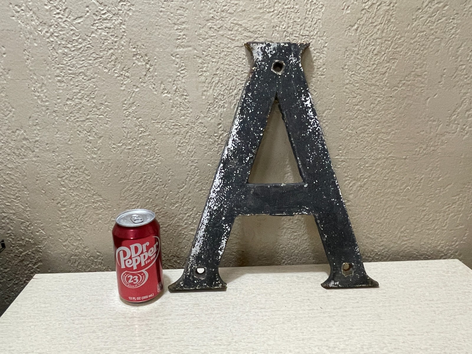 Vintage Iron Store Front Sign Letter “A” Ornate Architectural Advertising no. 6