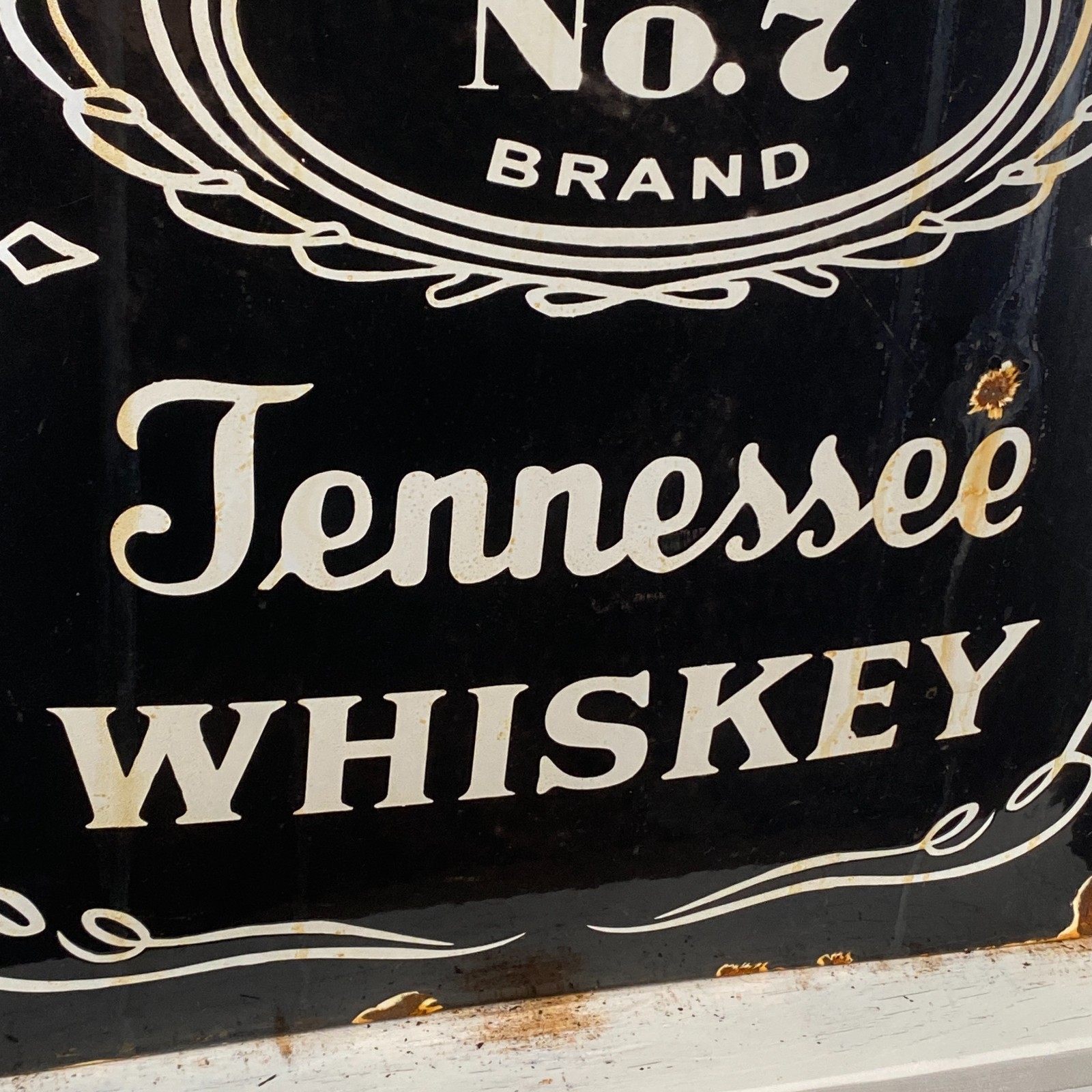 Jack Daniel’s Enamel Sign – 50x40cm (19.7×15.7″) – Big Distillery Collector Sign