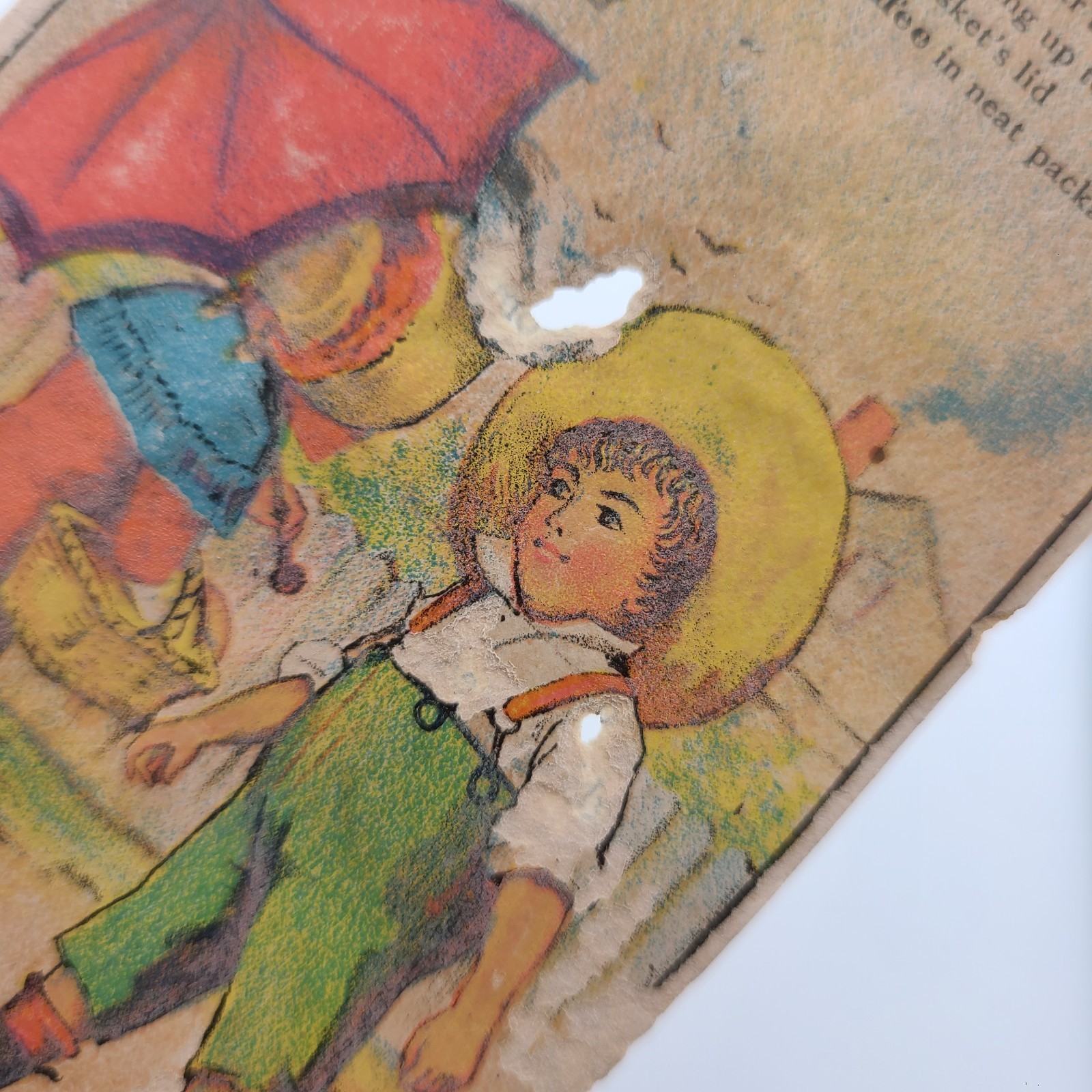 Victorian Trade Card (Damaged) Scull’s Champion Coffee Camden New Jersey