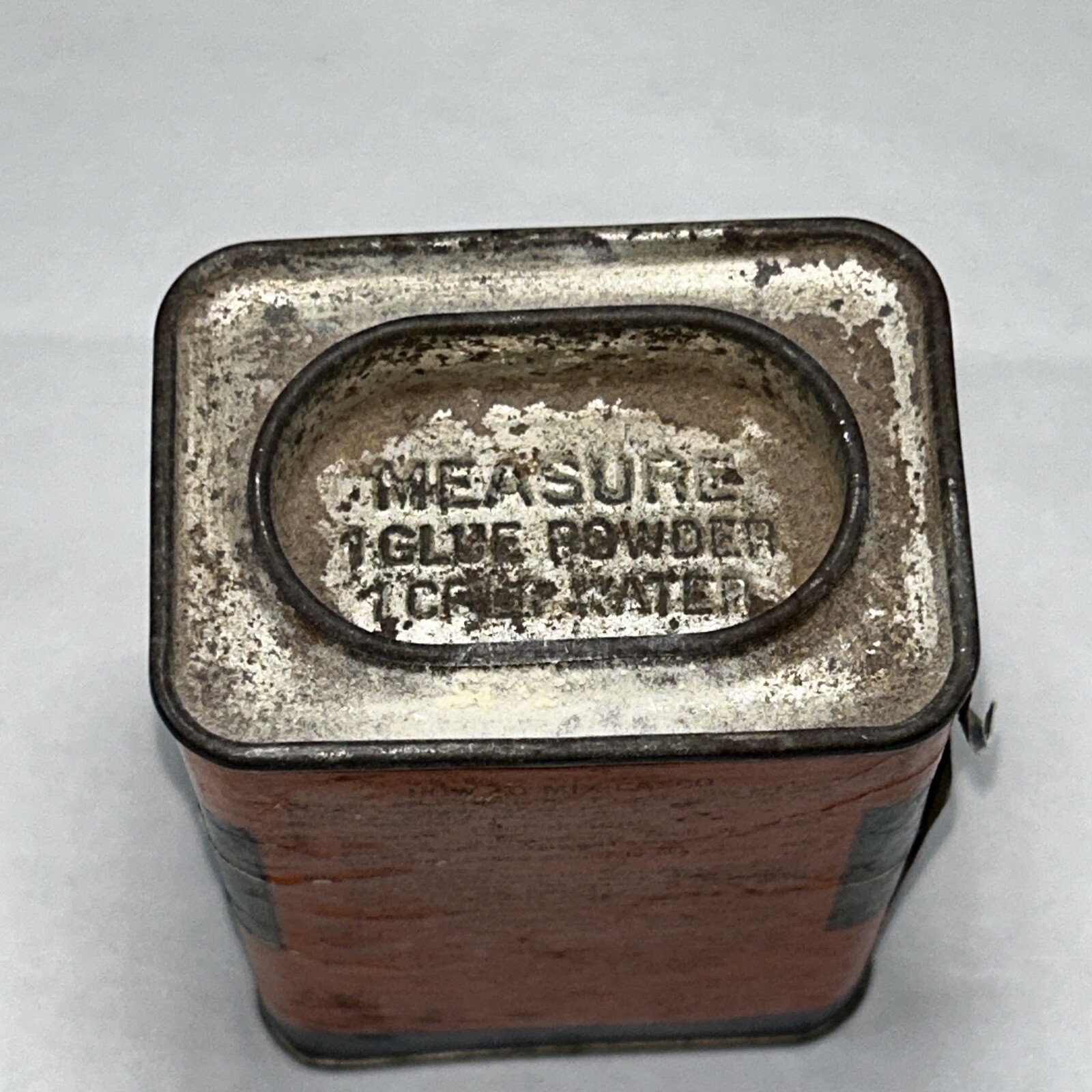 Antique Casco Can Powdered Casein Glue Grade A Advertising Collectible 10E08