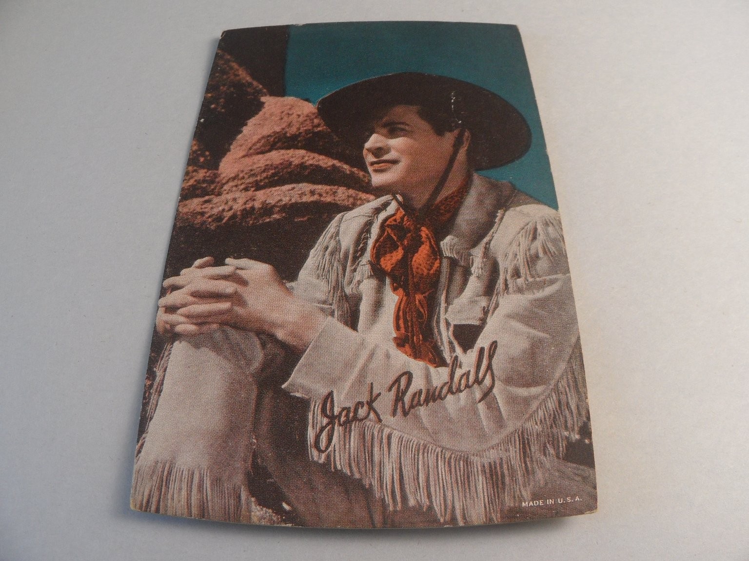 Jack Randall Cowboy Star Ink Blotter MADE IN U.S.A. approx. 5.5 x 3.5″