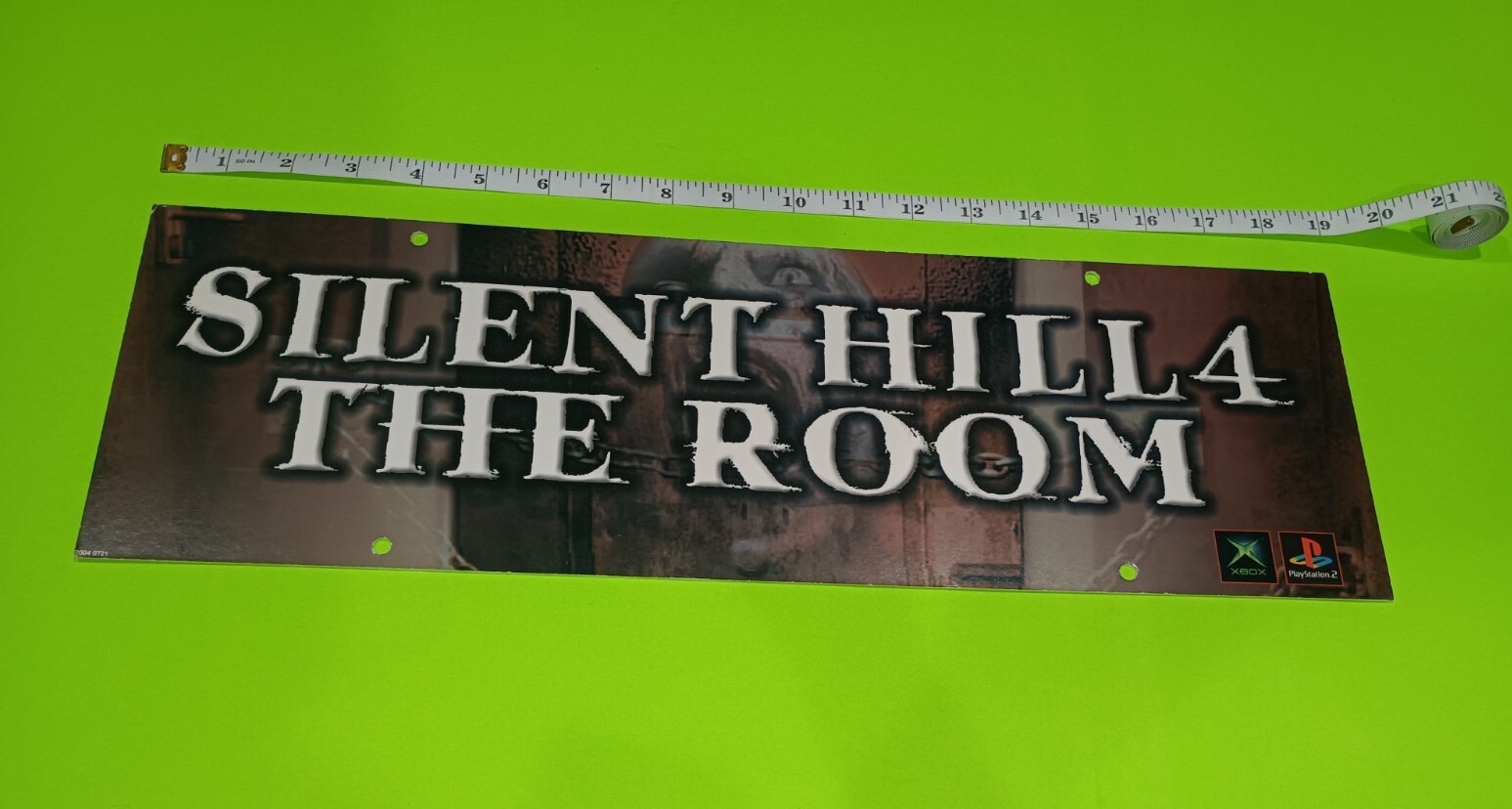 Silent Hill 4 The Room Game Store Display Promo Sign 2 Sided Promotional Vintage