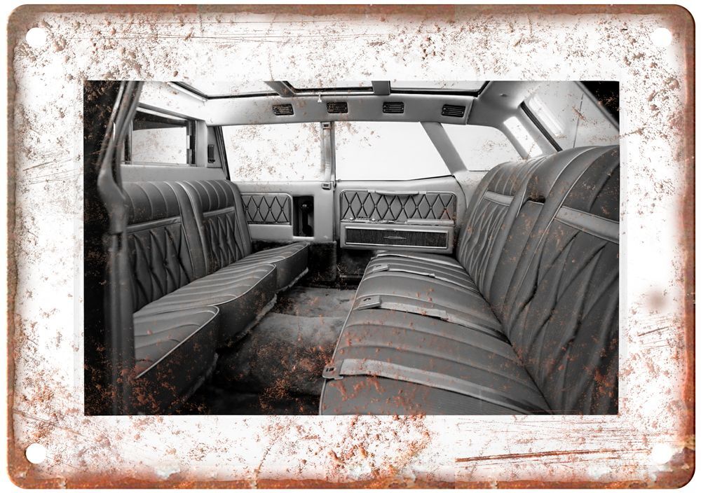 Vintage 1969 Lincoln Presidential Interior Auto Ad Retro Look Metal Sign A4369
