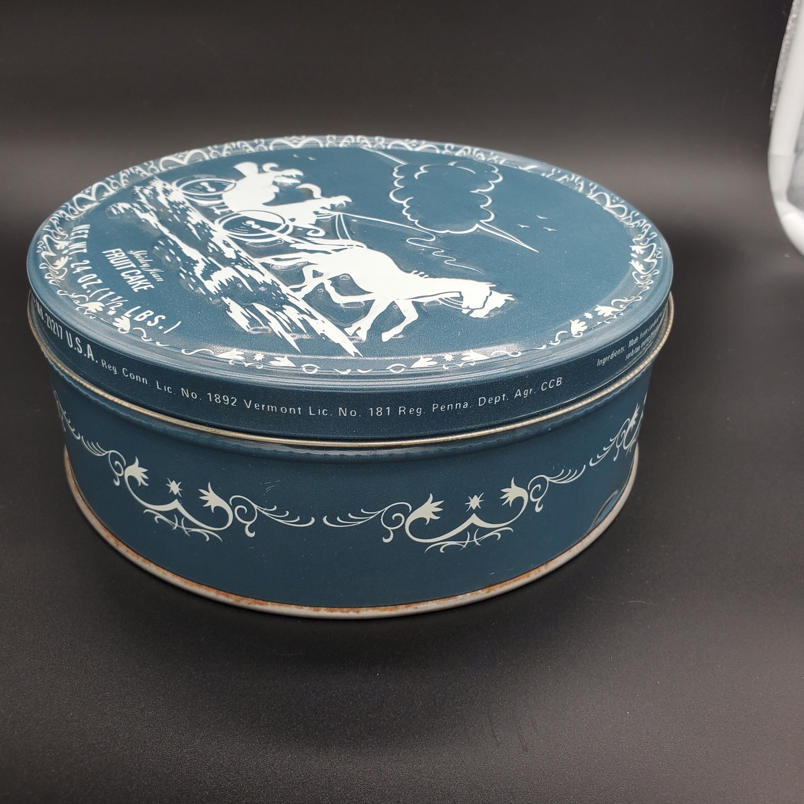 Shirley Jean Vintage Fruitcake Tin Capitol Cake Company Baltimore