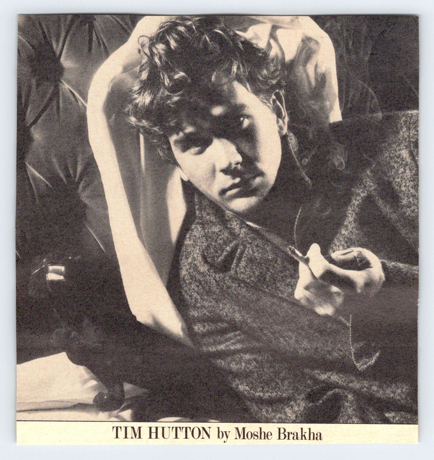 1983 TIM HUTTON 5″X5″ Magazine Clipping Photo 1980’s M498