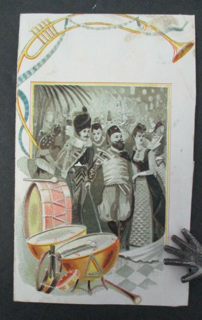 Victorian Trade Card Sample Programme Card, Hudson Valley Paper Co., Albany, NY