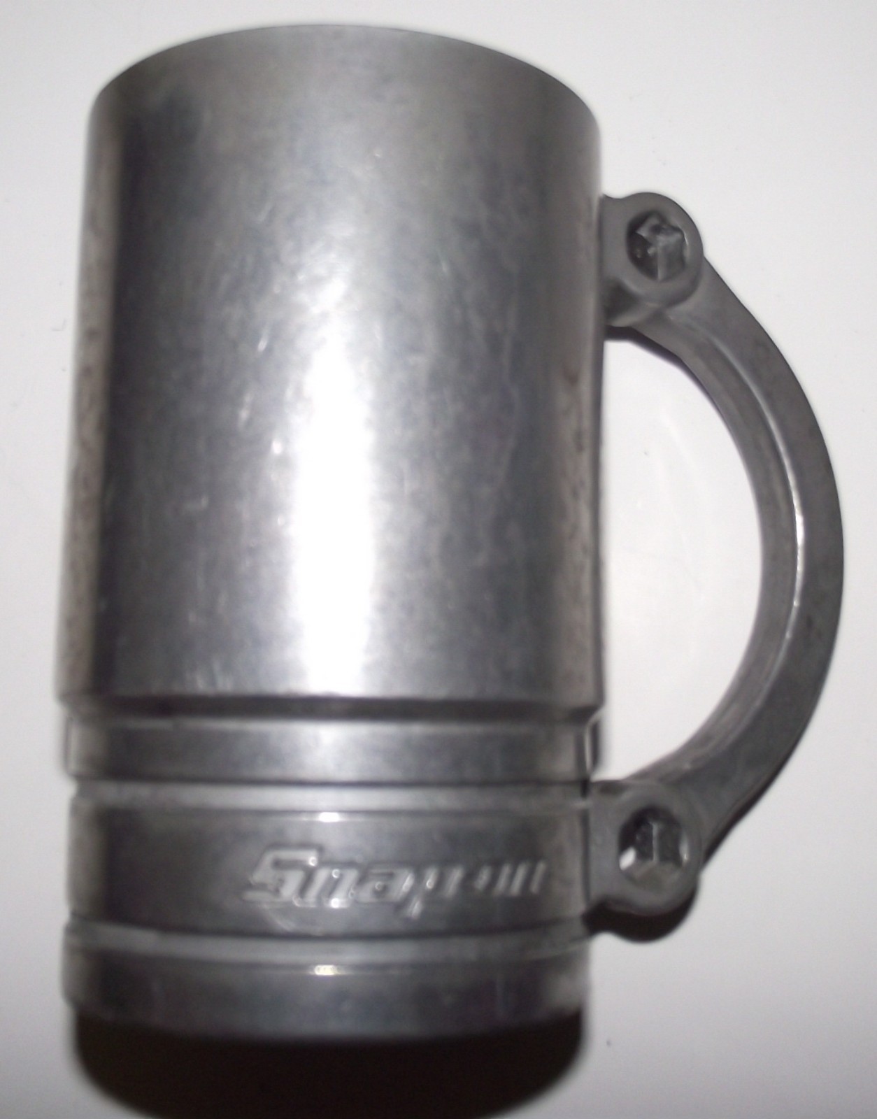 Snap-On Tools Aluminum Flankard 5/8 SF201 Socket W/Wrench Handle Mug Stein Cup