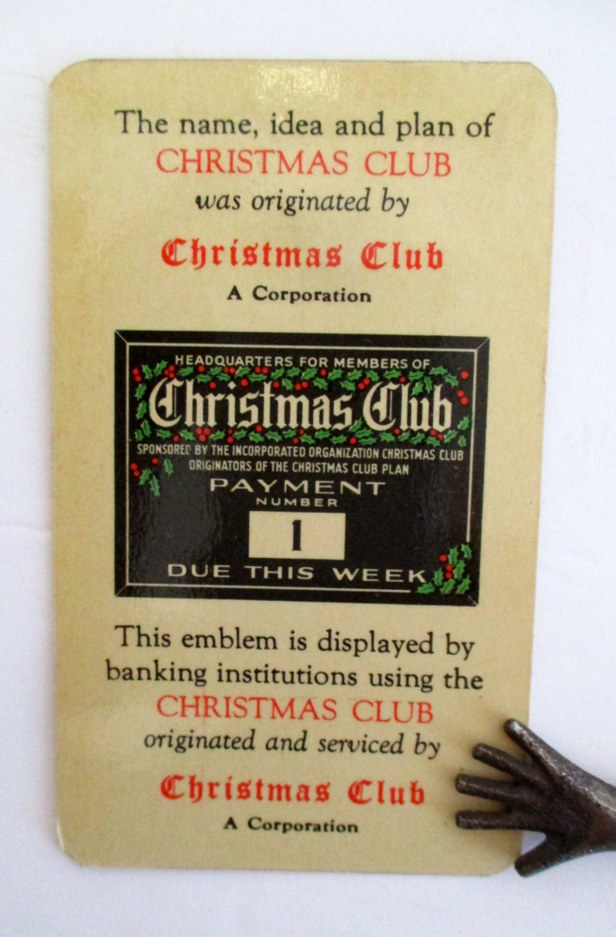 1941 Christmas Club Advertising Calendar Card, First Federal S&L, Hartsville, SC