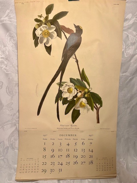 Vtg.1957/58 Advertising calender N.Western Mutual Life Ins.Co. set 4 birds