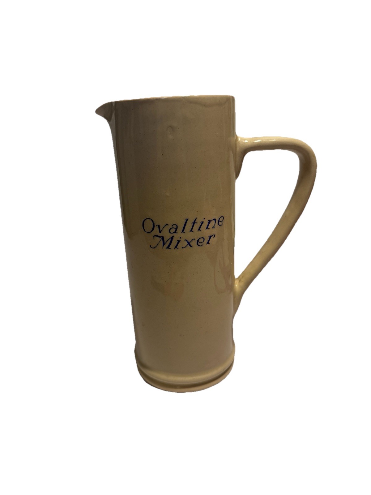 Vintage Ovaltine Drink Ceramic Pitcher Copyright 1920s Rare
