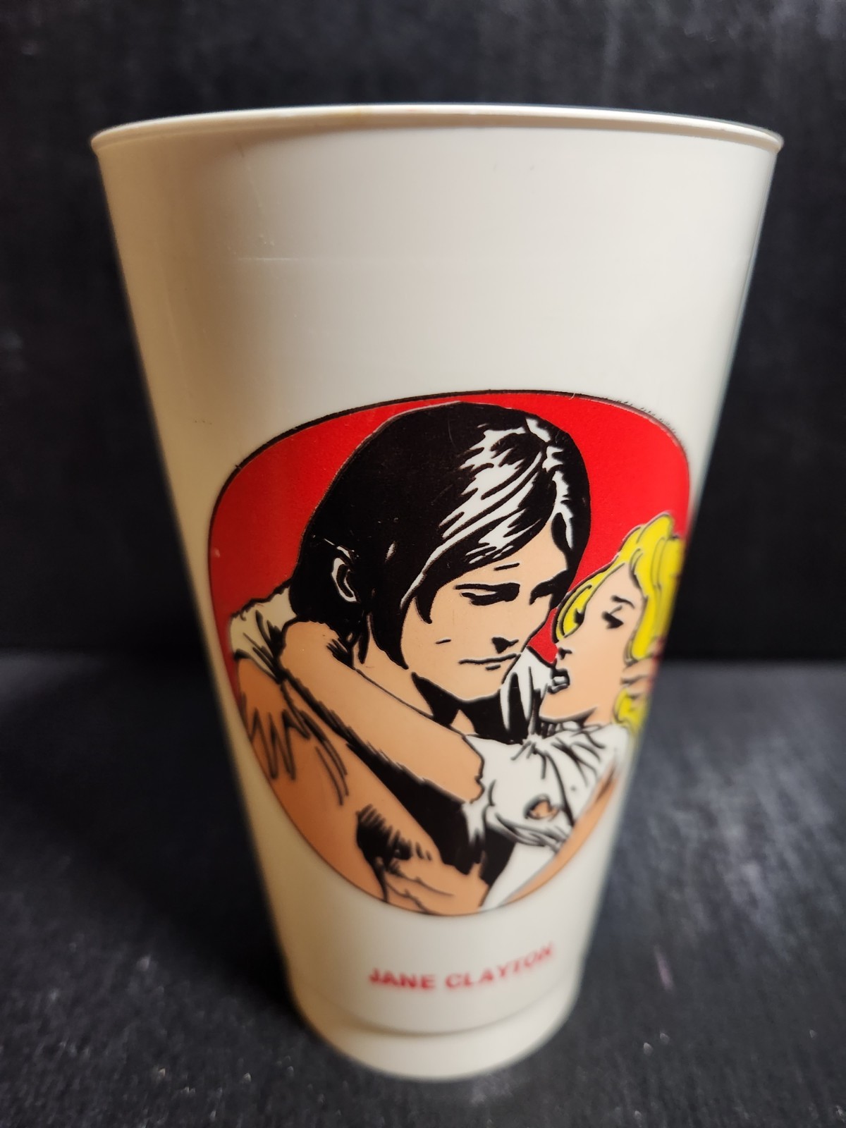 7-ELEVEN DC COMICS JANE CLAYTON TARZAN VNTG 1973 SLURPEE 1st SERIES PLASTIC CUP